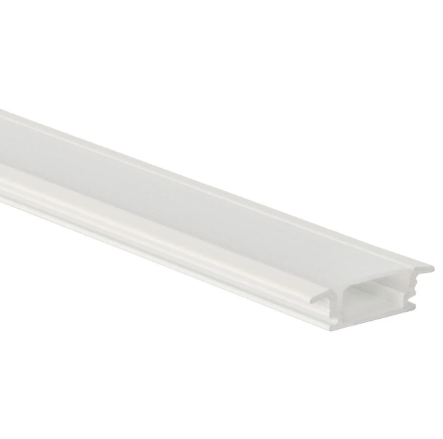 Perfil Llum Way Embutir De Alumínio 24X7X1000Mm Branco