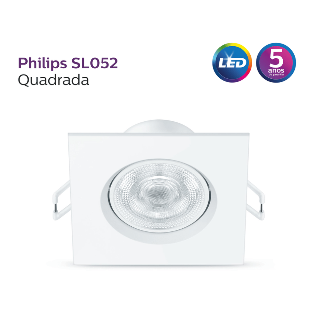 Spot Philips Led Quadrado 4.2 W Sl052 6500K