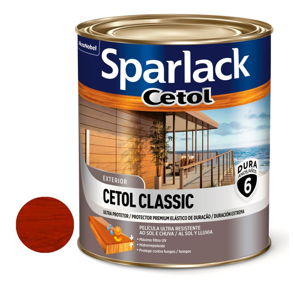 Verniz Coral Sparlack Acetinado Mogno 3.6L