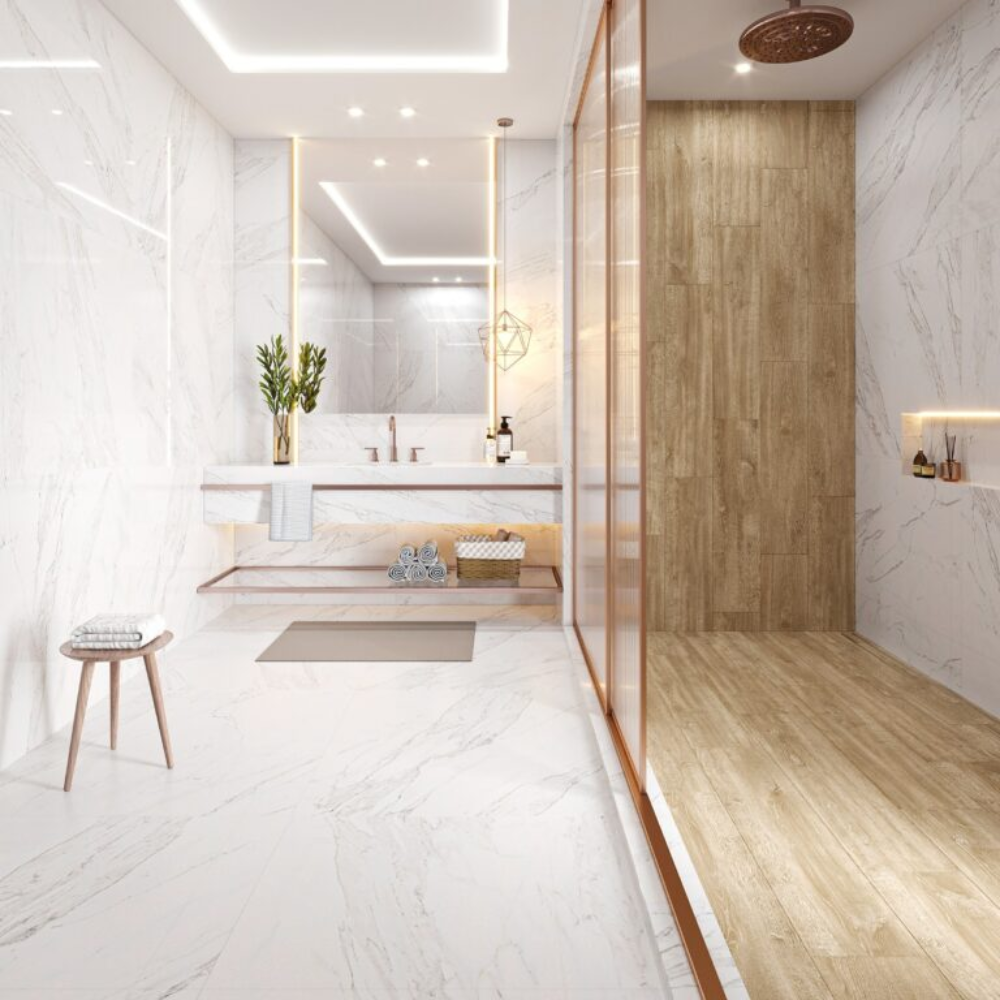 Porcelanato Incesa 90X90 Marmo Calacata Polido Tipo A