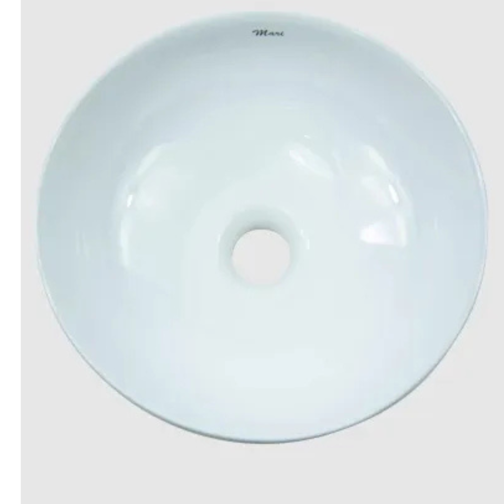Cuba Mari Ellen Apoio Redonda 30Cm Branca