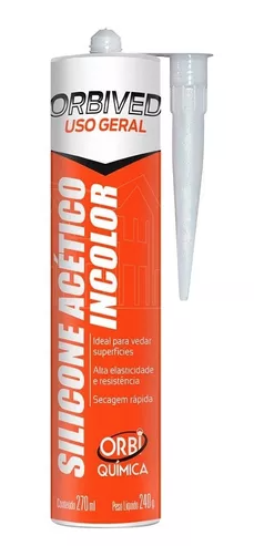 Silicone Orbiveb Orbi Uso Geral  Branco Acet 240G 