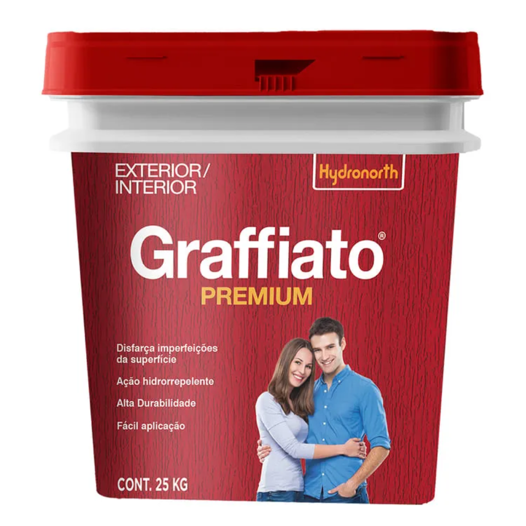 Textura Hydronorth Graffiato Branco Balde 25Kg 