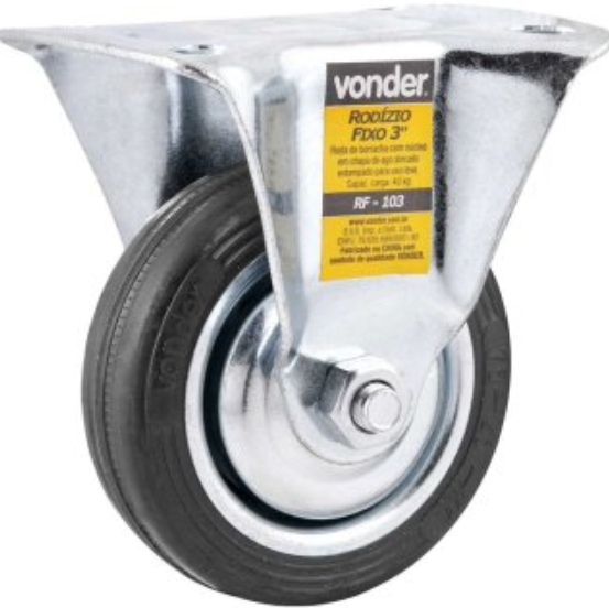 Rodízio Vonder Fixo 3 Leve Preto