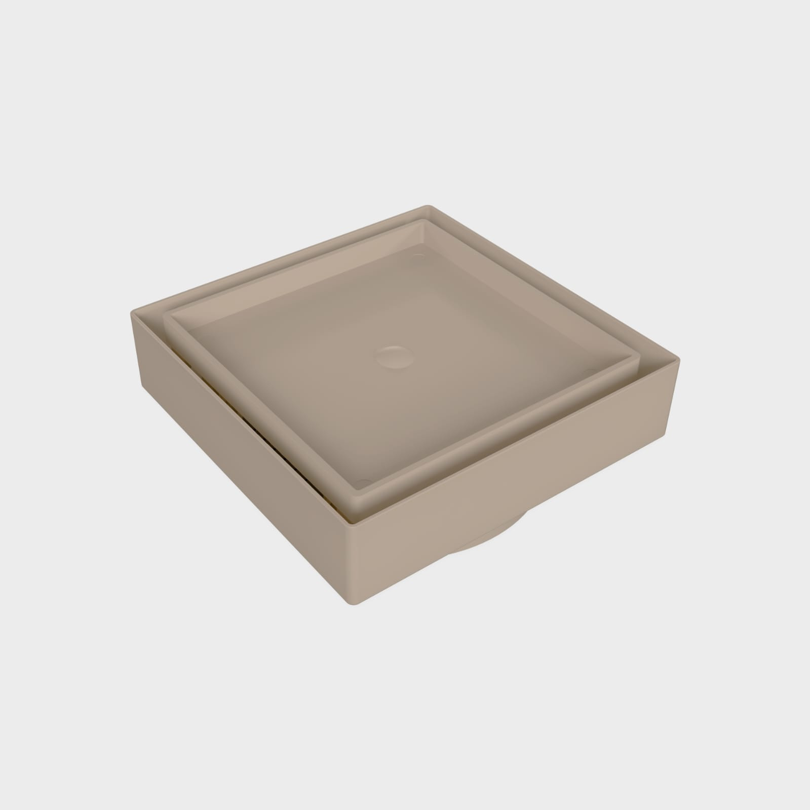Ralo De Plástico Lgmais Com Fecho 10X10 Bege