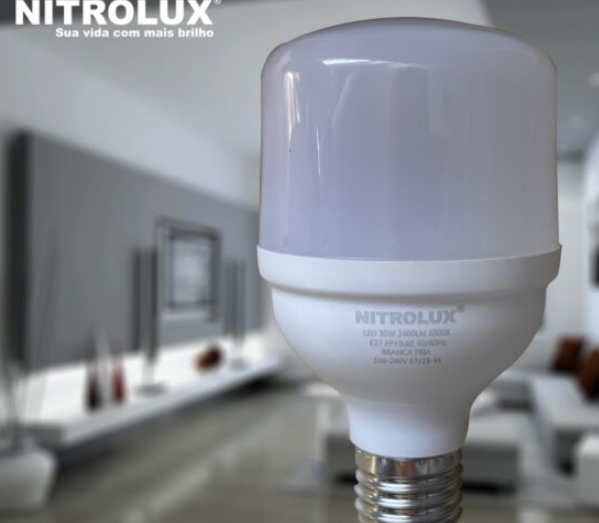 Lâmpada Nitrolux Led Bulbo T70 30W 6500K