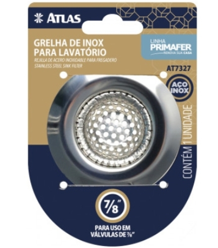 Grelha Primafer Inox Para Lavatório 5.5Cm
