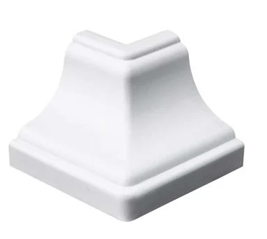 Canto Perfilplast Colonial Branco Neve Externo 4 Peças