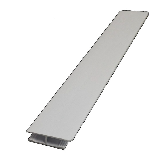 Perfil Perfilplast Tipo H Emenda Branco Neve Pvc 6M
