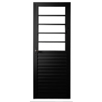 Porta Topmix Basculante Vidro Liso Direita Preta 210X80