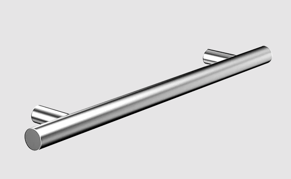 Puxador Soprano Dísia Redonda Inox Escovado 160Mm Niq 