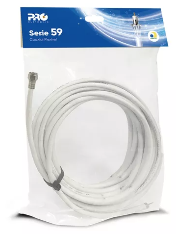 Conjuto Proeletronic Cabo Coxial 10M  