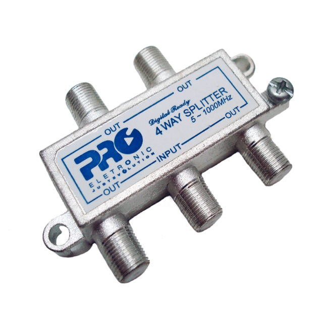 Divisor Proeletronic 1 4 130Db Catv 1Ghz