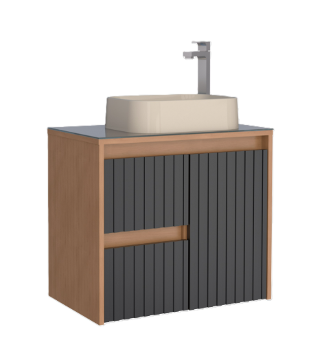 Gabinete Cozimax Mad Kyoto 60Cm Preto