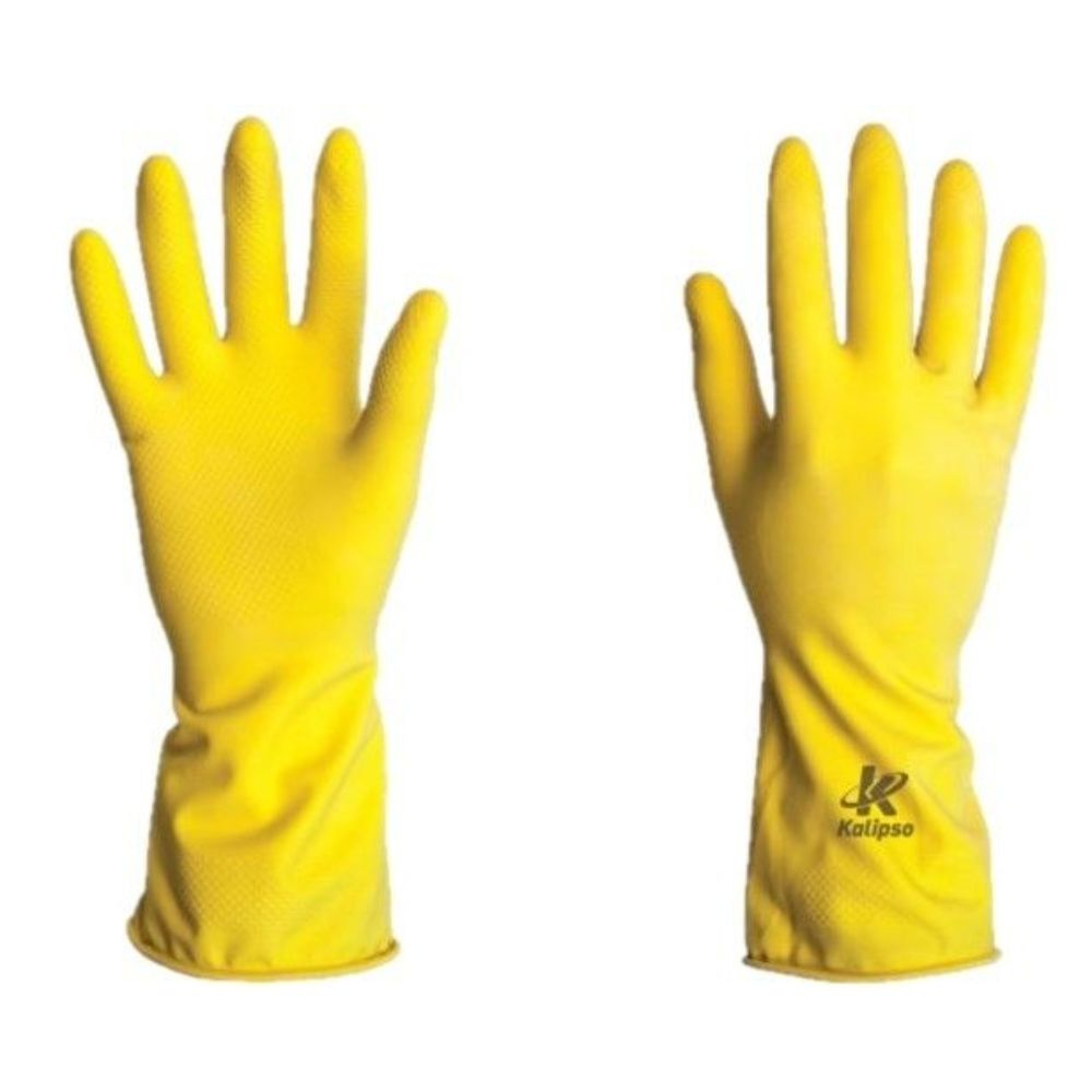 Luva De Borracha Latex P Amarela Kalipso