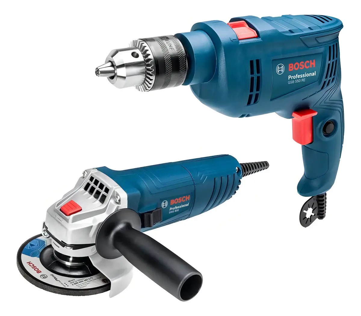 FURADEIRA GSB 550W + ESMERILHADEIRA GWS 850W - 220V BOSCH