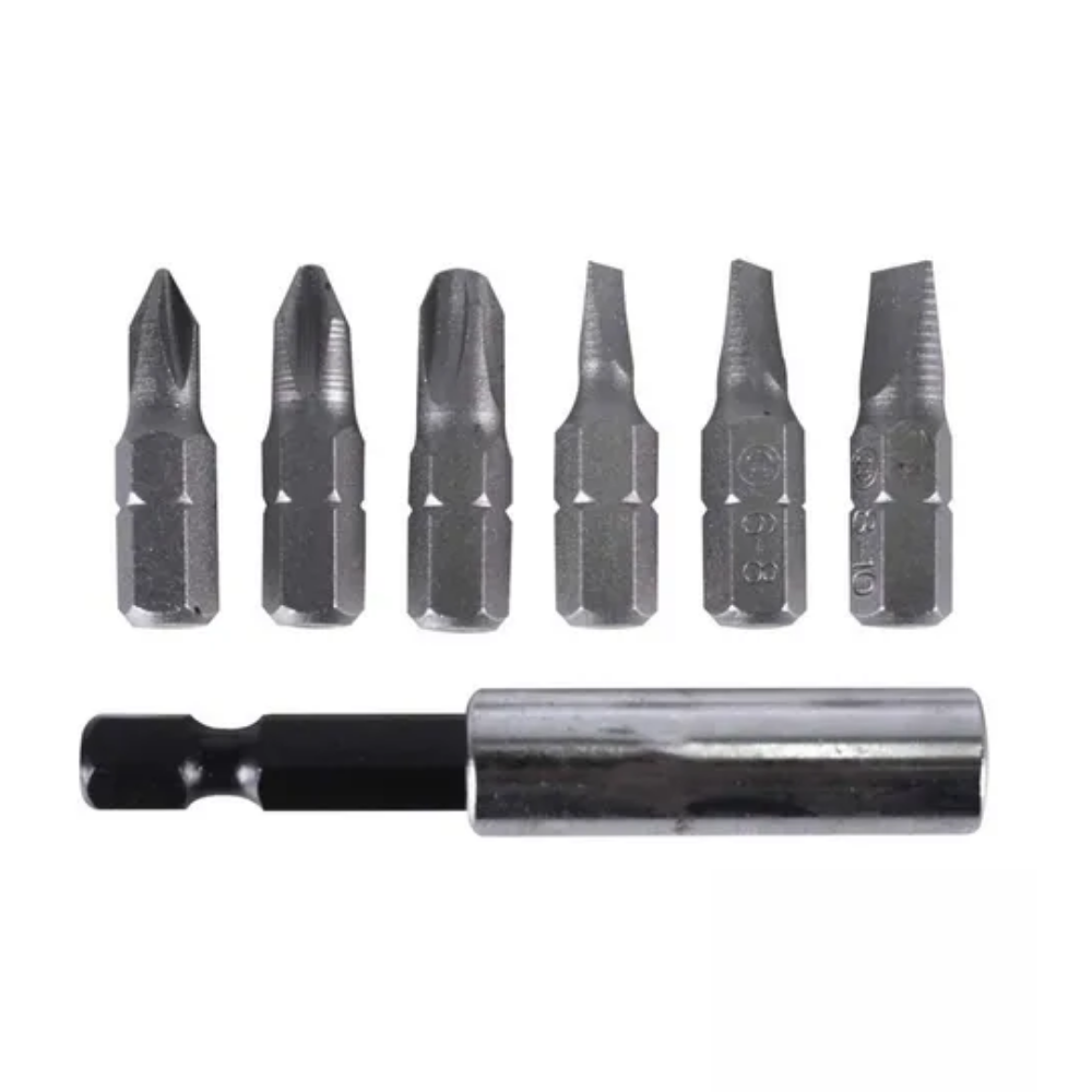 Kit Bits 7 Peças Com Adaptador Magnético Skil