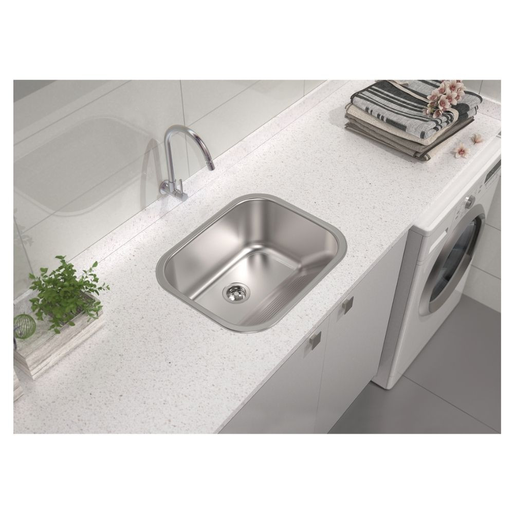 Tanque De Encaixe Em Aço Inox Acetinado 50X40Cm Tramontina