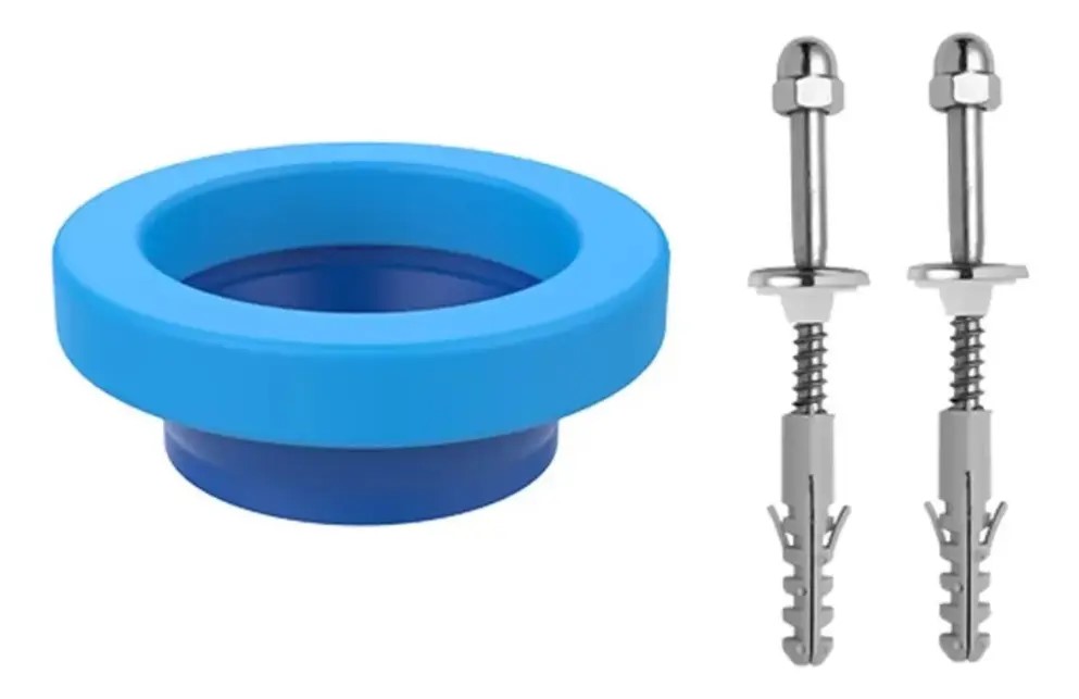 ANEL DE VEDAÇÃO COM GUIA E PARAFUSO PARA VASO SANITÁRIO - BLUKIT