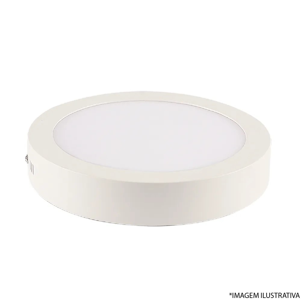 LUMINARIA LED SOBREPOR REDONDO 18W CETILUX 3000K