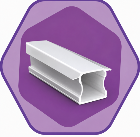 PERFIL DE ALUMÍNIO EMBUTIR CET01 0,45MM BRANCO CETILUX