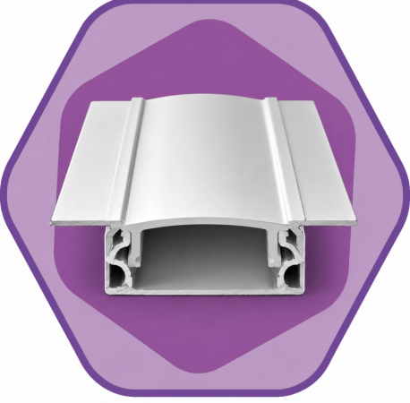 PERFIL DE ALUMÍNIO EMBUTIR CET03 0,4MM BRANCO CETILUX
