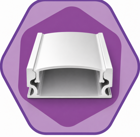 PERFIL DE ALUMÍNIO SOBREPOR CET04 0,4MM BRANCO CETILUX