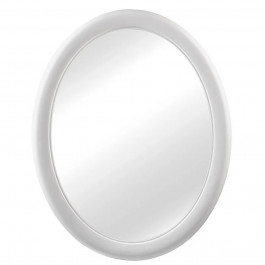 Espelho De Banheiro Oval Grande Plástico 44X55Cm Primafer
