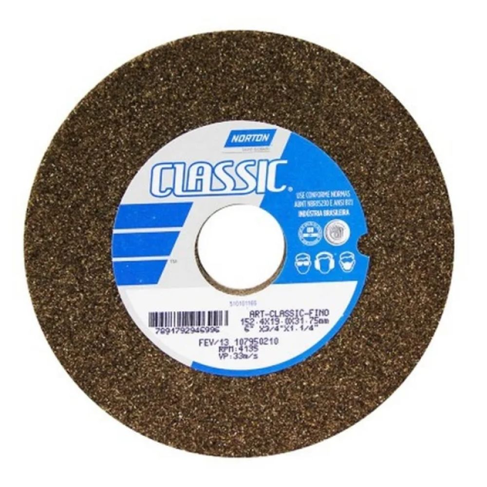Disco Reto Ferro 6X3/4 Médio A46 Norton