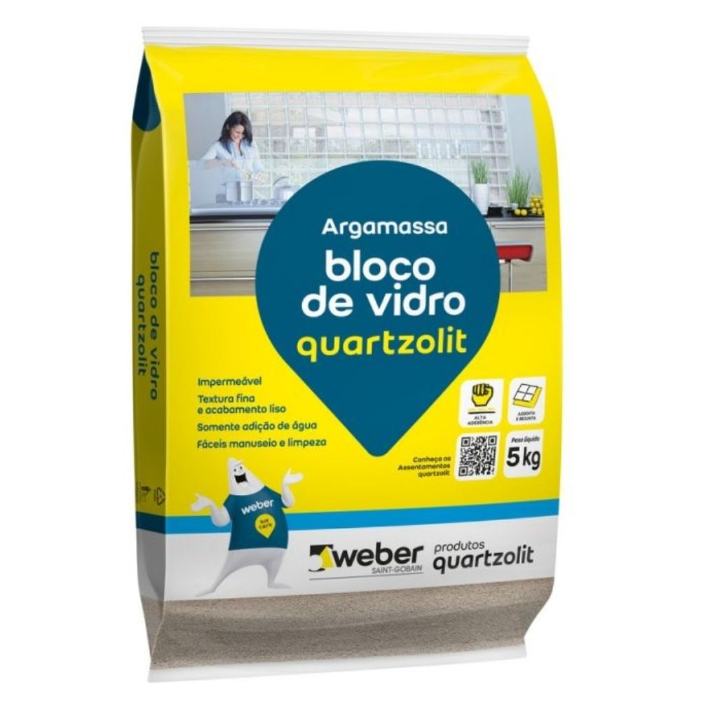 Argamassa Para Bloco De Vidro Quartzolit