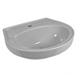Lavatório Para Coluna Parati 47X42.5Cm Cinza Logasa